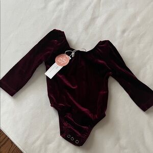 Baileys Blossoms Velvet Onesie 0-3mo